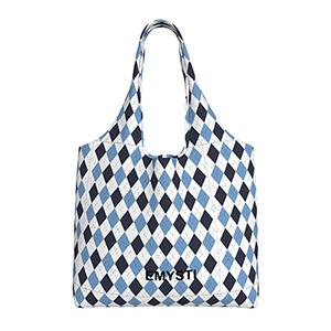 Checkered single shoulder commuting sail bag