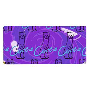 Ferret and Purple Large Rubber Keyboard Pad 