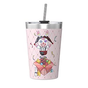 Gift Joker 12OZ conical straw insulated cup