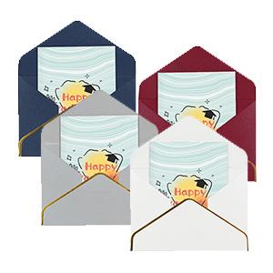  Graduation Season Golden Edge Pearl Paper Greeting Card 