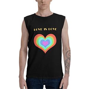 LOVE IS LOVE Men's Sleeveless T-shirt