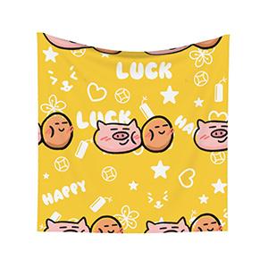 Pig and Little Bean Wall Decoration tapestry 