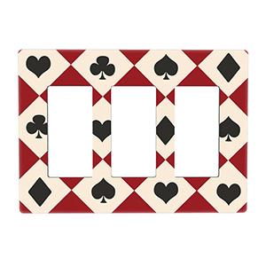  Poker pattern triple switch panel