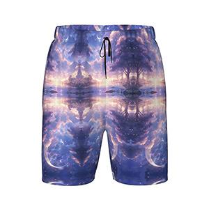 Starry Sky Youth Double Layer Beach Swimming Pants