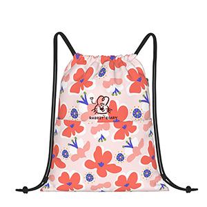 Summer Flowers: Drawstring Leisure Sports Backpack