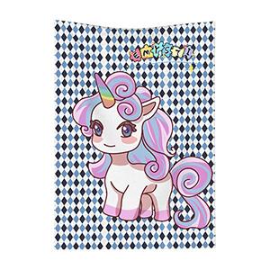 Unicorn flannel blanket 30x40in (vertical style)