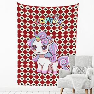 Unicorn wall decoration tapestry 90x60in (vertical style)